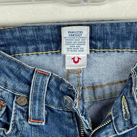 True Religion Jeans Women's Sz 26 Stevie Skinny Leg Ankle Medium Wash Denim Blue - Picture 7 of 8